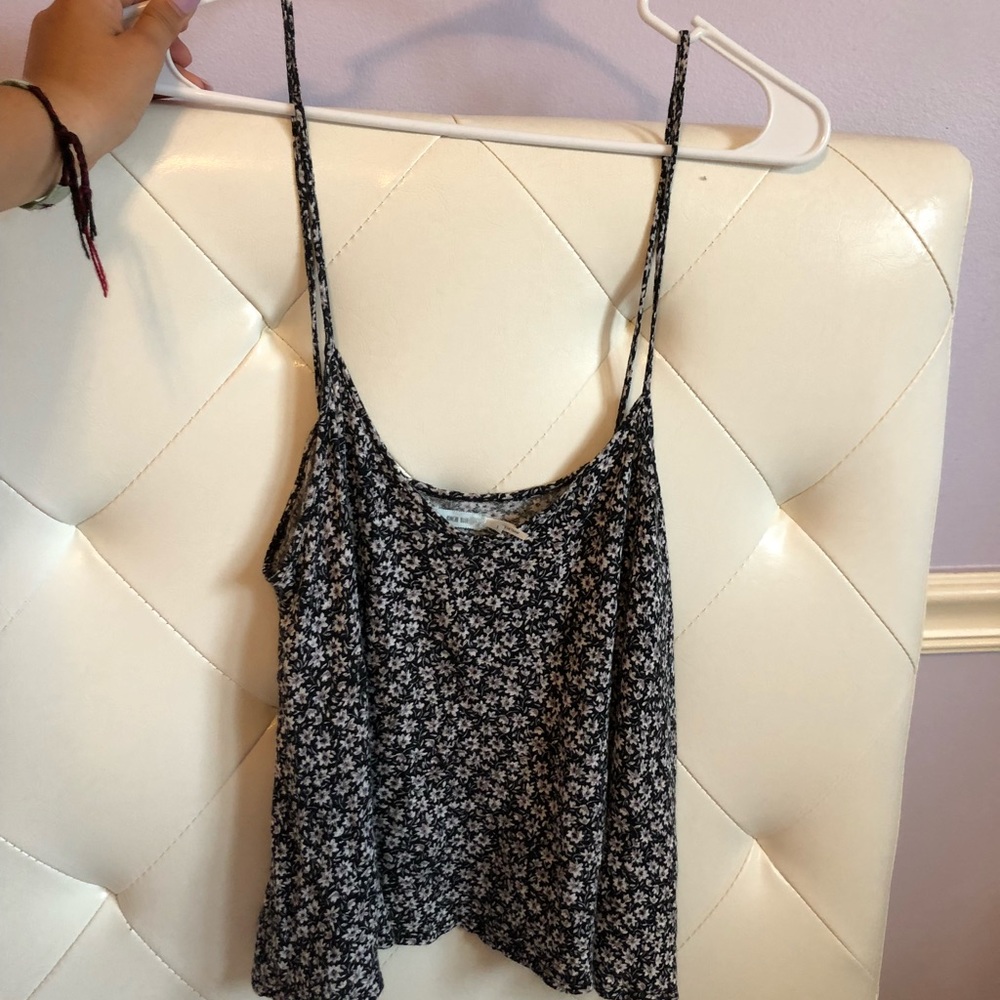 slightly cropped floral tank